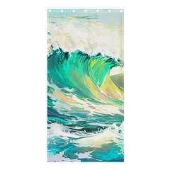 Waves Ocean Sea Tsunami Nautical Painting Shower Curtain 36  X 72  (stall)  by uniart180623
