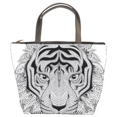 Tiger Head Bucket Bag by Ket1n9