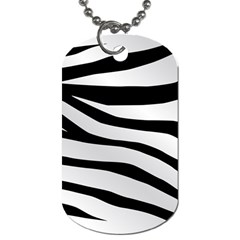 White Tiger Skin Dog Tag (one Side) by Ket1n9