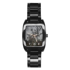 Nature s Resilience: Tierra Del Fuego Forest, Argentina Stainless Steel Barrel Watch by dflcprintsclothing