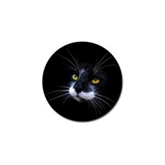 Face Black Cat Golf Ball Marker by Ket1n9