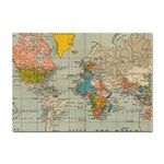 Vintage World Map Sticker A4 (10 pack)