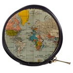 Vintage World Map Mini Makeup Bag