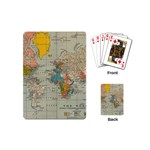 Vintage World Map Playing Cards Single Design (Mini)
