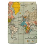 Vintage World Map Removable Flap Cover (L)