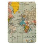 Vintage World Map Removable Flap Cover (S)