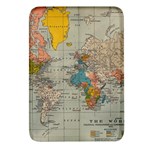 Vintage World Map Rectangular Glass Fridge Magnet (4 pack)
