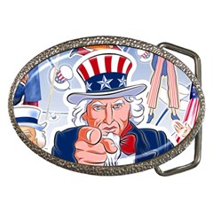 United States Of America Images Independence Day Belt Buckles by Ket1n9
