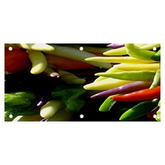Bright Peppers Banner And Sign 6  X 3  by Ket1n9