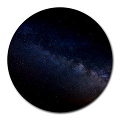 Cosmos-dark-hd-wallpaper-milky-way Round Mousepad by Ket1n9