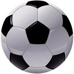 Soccer Ball Uv Print Round Tile Coaster by Ket1n9