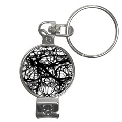 Neurons-brain-cells-brain-structure Nail Clippers Key Chain by Ket1n9