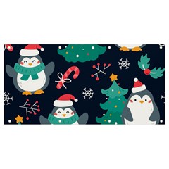 Colorful Funny Christmas Pattern Banner And Sign 8  X 4  by Ket1n9