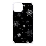 Christmas Snowflake Seamless Pattern With Tiled Falling Snow iPhone 13 TPU UV Print Case