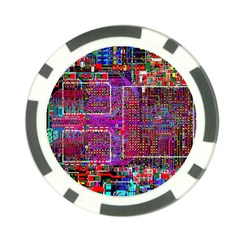 Technology Circuit Board Layout Pattern Poker Chip Card Guard by Ket1n9