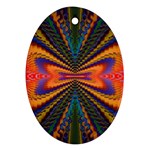 Casanova Abstract Art-colors Cool Druffix Flower Freaky Trippy Ornament (Oval)