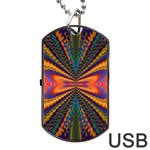 Casanova Abstract Art-colors Cool Druffix Flower Freaky Trippy Dog Tag USB Flash (One Side)