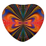 Casanova Abstract Art-colors Cool Druffix Flower Freaky Trippy Heart Glass Fridge Magnet (4 pack)