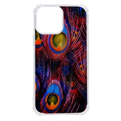 Pretty Peacock Feather Iphone 13 Pro Max Tpu Uv Print Case by Ket1n9