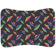 Alien Patterns Vector Graphic Velour Seat Head Rest Cushion by Ket1n9