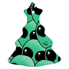 Art Alien Pattern Christmas Tree Ornament (two Sides) by Ket1n9