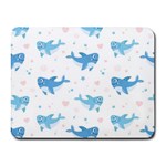 Seamless-pattern-with-cute-sharks-hearts Small Mousepad
