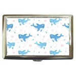 Seamless-pattern-with-cute-sharks-hearts Cigarette Money Case