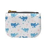 Seamless-pattern-with-cute-sharks-hearts Mini Coin Purse