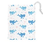 Seamless-pattern-with-cute-sharks-hearts Drawstring Pouch (5XL)