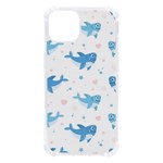 Seamless-pattern-with-cute-sharks-hearts iPhone 13 TPU UV Print Case