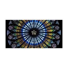 Stained Glass Rose Window In France s Strasbourg Cathedral Yoga Headband by Ket1n9