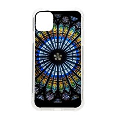 Stained Glass Rose Window In France s Strasbourg Cathedral Iphone 11 Tpu Uv Print Case by Ket1n9