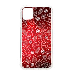 Christmas Pattern Red Iphone 11 Tpu Uv Print Case by Grandong