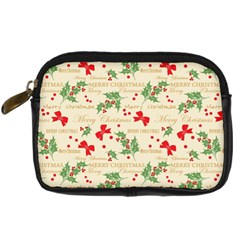 Christmas-paper-scrapbooking-- Digital Camera Leather Case by Grandong