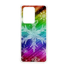 Christmas-snowflake-background Samsung Galaxy S20 Ultra 6 9 Inch Tpu Uv Case