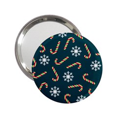 Christmas-seamless-pattern-with-candies-snowflakes 2 25  Handbag Mirrors by Grandong