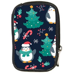 Colorful-funny-christmas-pattern      - Compact Camera Leather Case by Grandong