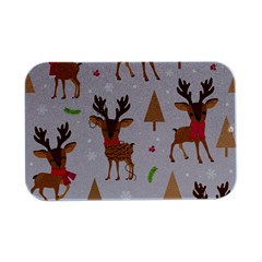 Christmas-seamless-pattern-with-reindeer Open Lid Metal Box (silver)   by Grandong