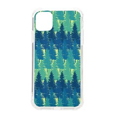 Christmas Trees Pattern Digital Paper Seamless Iphone 11 Tpu Uv Print Case by Grandong