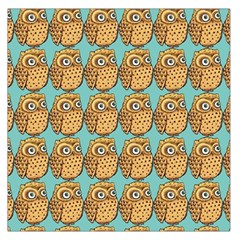 Seamless Cute Colourfull Owl Kids Pattern Square Satin Scarf (36  X 36 ) by Grandong