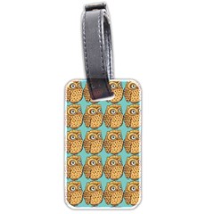 Owl Bird Luggage Tag (two Sides) by Grandong