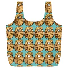 Owl Bird Full Print Recycle Bag (xl) by Grandong