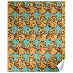 Owl Bird Pattern Canvas 16  X 20  by Grandong