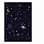 Starry Night  Space Constellations  Stars  Galaxy  Universe Graphic  Illustration Small Garden Flag (Two Sides) Front