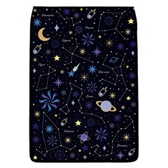 Starry Night  Space Constellations  Stars  Galaxy  Universe Graphic  Illustration Removable Flap Cover (l) by Grandong