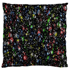Illustration Universe Star Planet Large Premium Plush Fleece Cushion Case (one Side) by Grandong