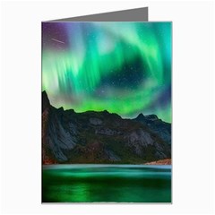 Aurora Borealis Nature Sky Light Greeting Card by Grandong