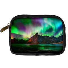 Aurora Borealis Nature Sky Light Digital Camera Leather Case by Grandong