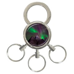 Fantasy Pyramid Mystic Space Aurora 3-ring Key Chain by Grandong