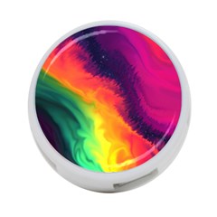 Rainbow Colorful Abstract Galaxy 4-port Usb Hub (two Sides)